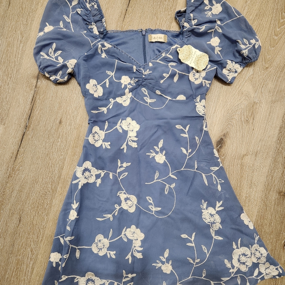 Altar'd state dusty blue dress